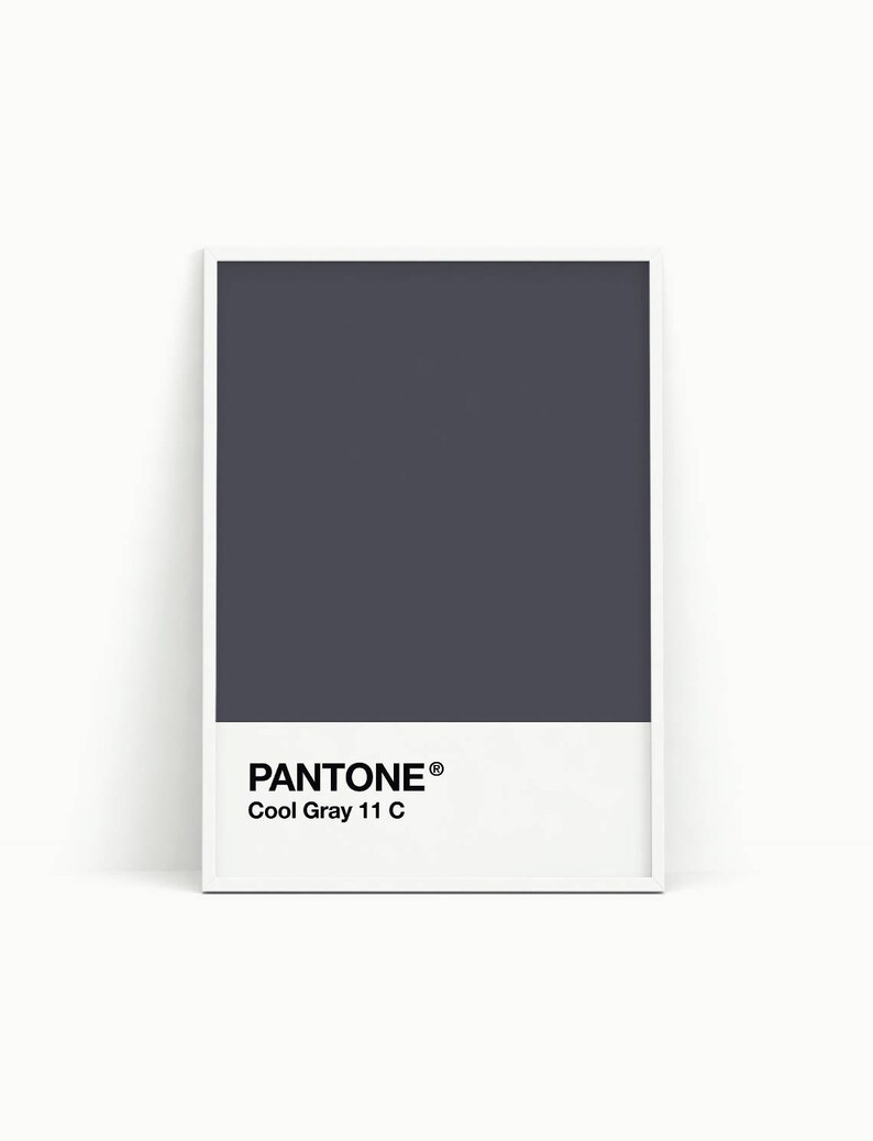 Printable Art Pantone Gray Posters Nordic wall art Pantone print Scandinavian print Wall decor Pantone wall art Pantone poster
