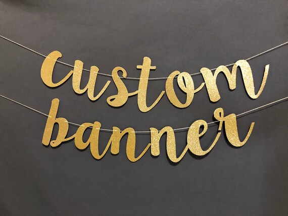 Custom Banner Script Banner Happy Birthday Banner Baby Etsy
