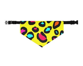 Buntes Drucken Haustier Bandana Halsband