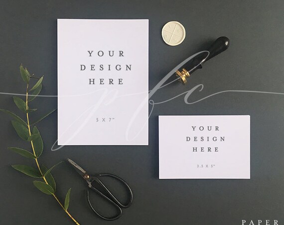 Styled Invitation Mockup Wedding Stationery 5x7 And 35x5 Styled Styled Invitation Mockup Wedding Stationery 5x7 And 35x5 Styled