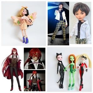 Ooak doll, character commission, anime, doll commission, art doll