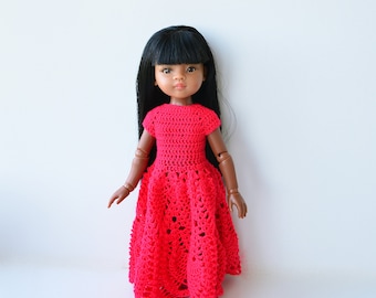 Doll clothes, Paola Reina, Les Chieries, Little Darling, knitted dress