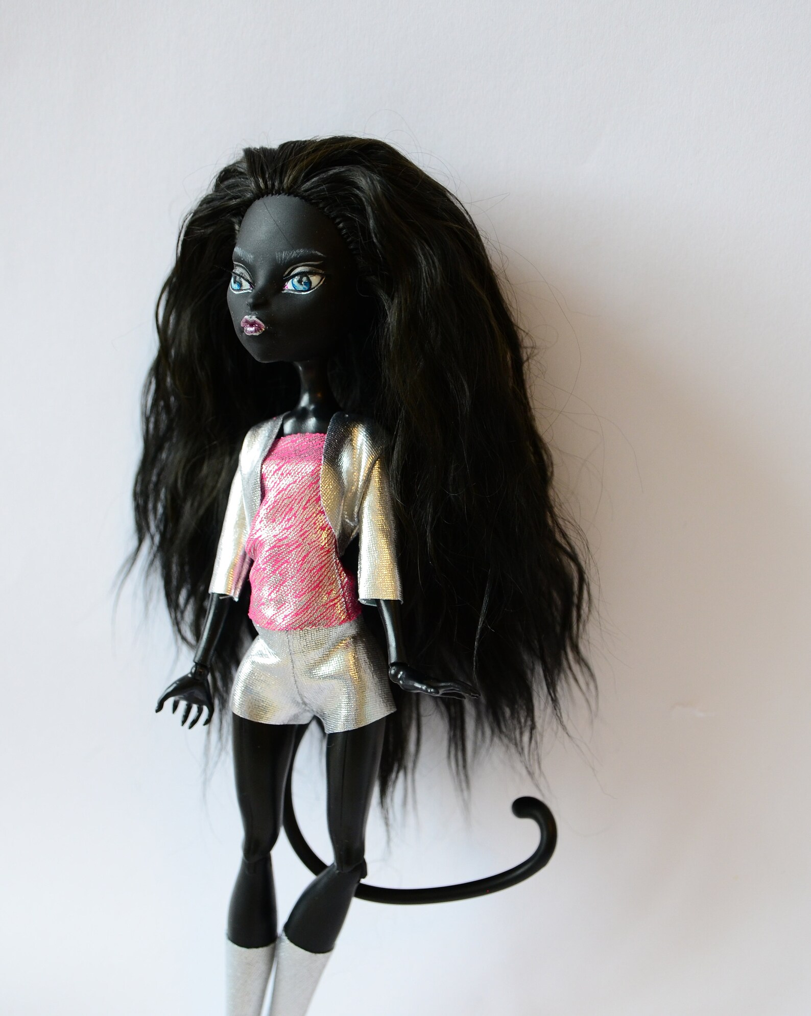 Monster high doll ooak / repaint Catty Noir Etsy