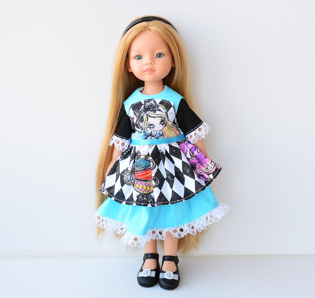 Tenue Petit Mousse Fait Main Pour Poupée Paola Reina, Little Darling Ou Minouche (33-34 Cm)