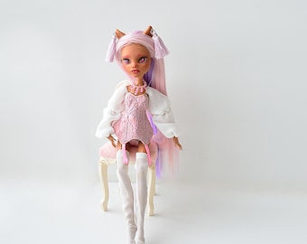 Einzigartige Monster High Puppe, individuell gestaltet, neu bemalte Kunstpuppe