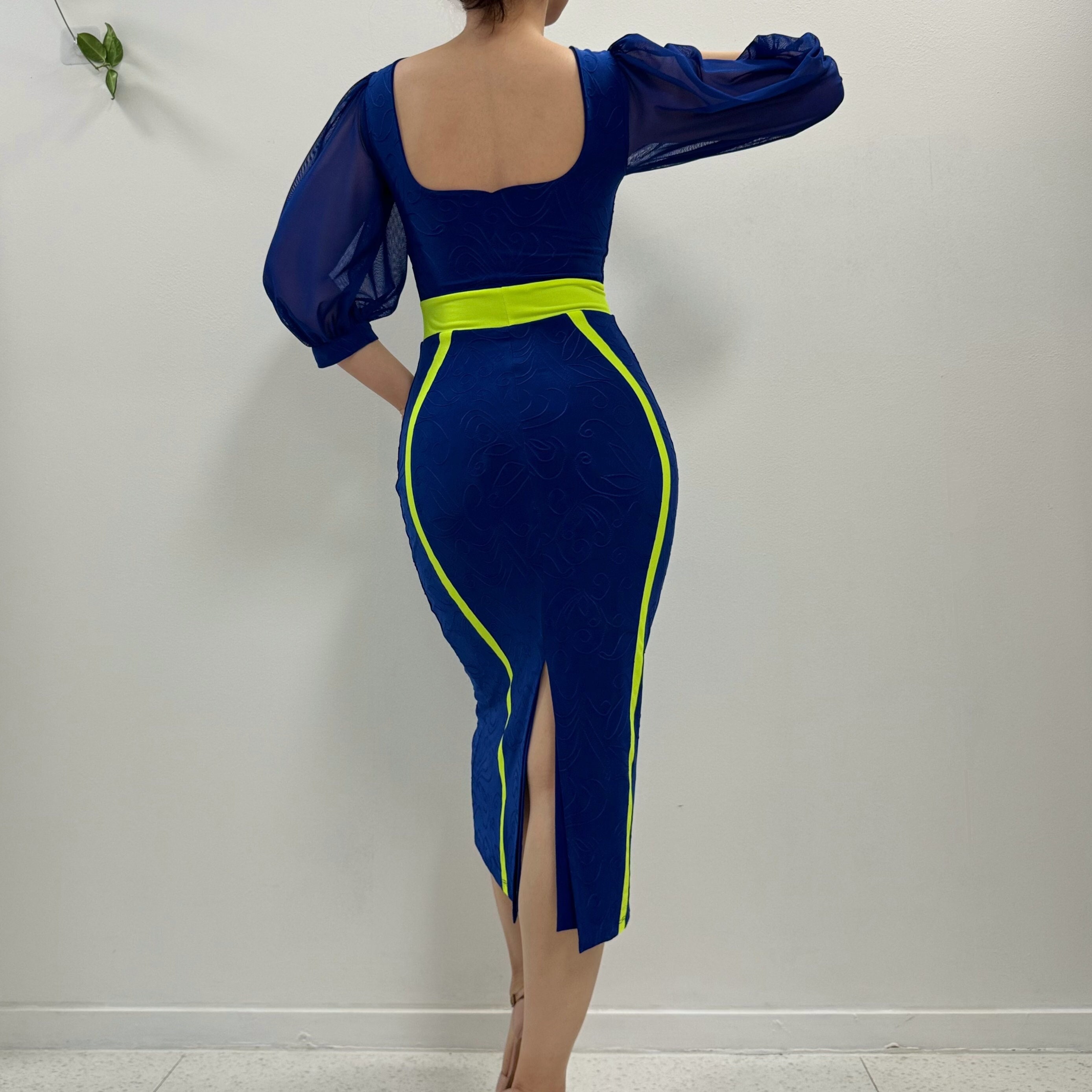Cali W/mesh Sleeves - Royal Blue JQD & Neon Yellow Combo - Etsy