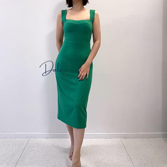 green emerald velvet dress Celia Green Multi Sequin Wrap Midi Dress – Girl In Mind