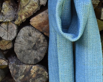 Handwoven organic twill scarf