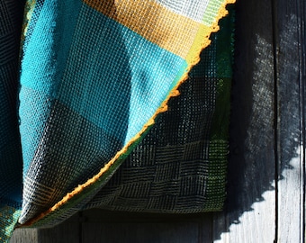 big organic handwoven scarf