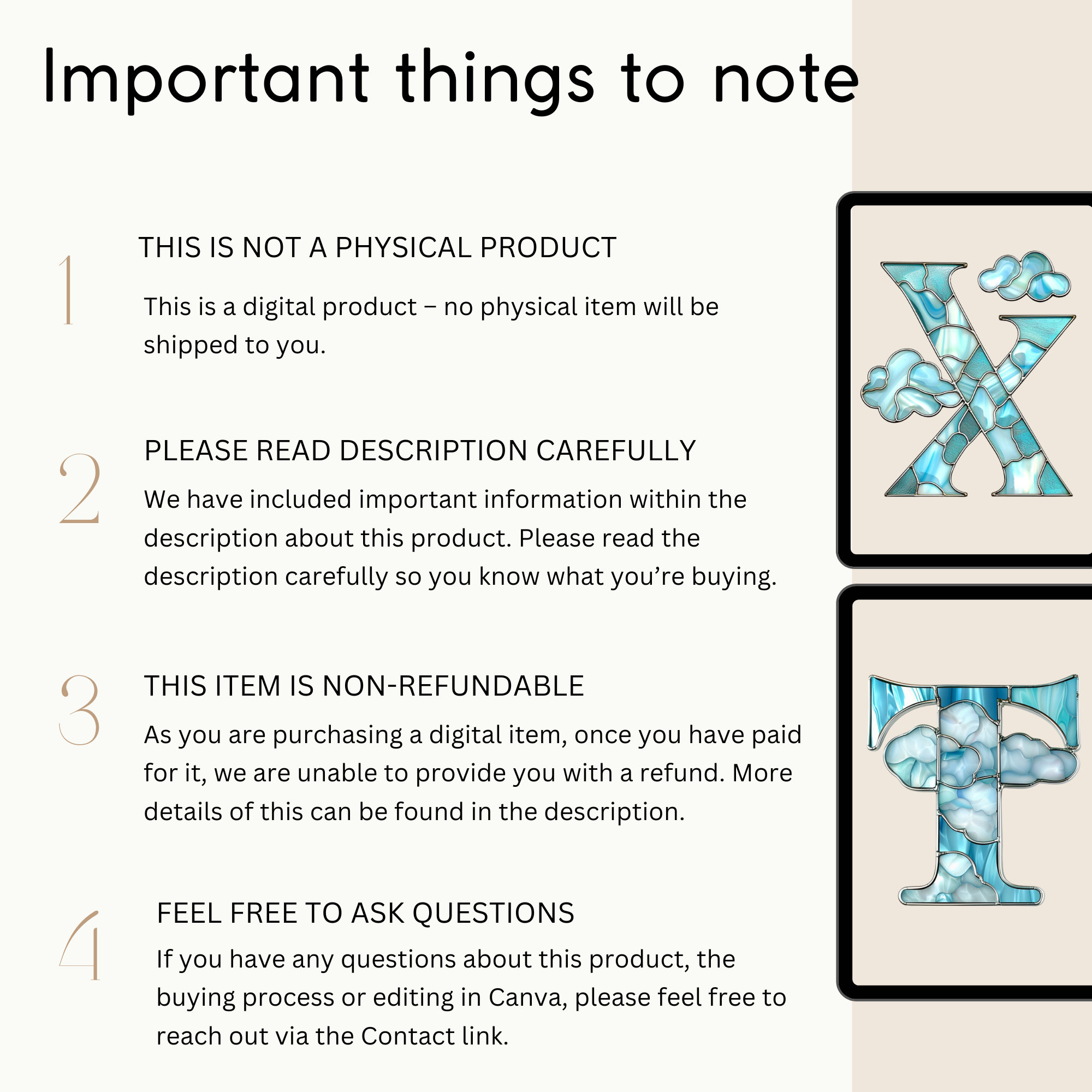 Blue Stained Glass Alphabet PNG, Cloud Letters, Digital ABC Clipart ...