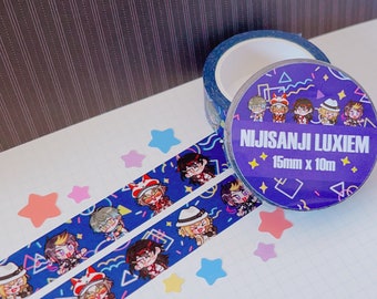 DISCOUNTED Nijisanji Luxiem Washi Tape