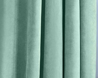 Indigo Blue Velvet Curtains And Drapes Dark Curtains Panels Etsy