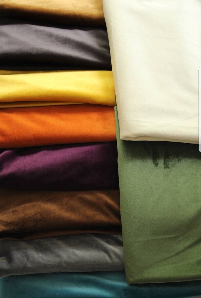 Olive Green Curtains Velvet Drapes Custom Drape Home Decor Velvet bedroom living room Curtains