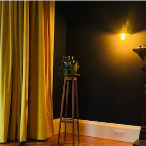 Mustard Velvet Curtains Drapes Custom  Grommet Drapes Mustard Golden Velvet bedroom living room Curtains