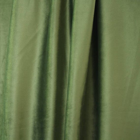 Olive Green Curtains Velvet Drapes Custom Drape Home Decor Velvet Bedroom Living Room Curtains