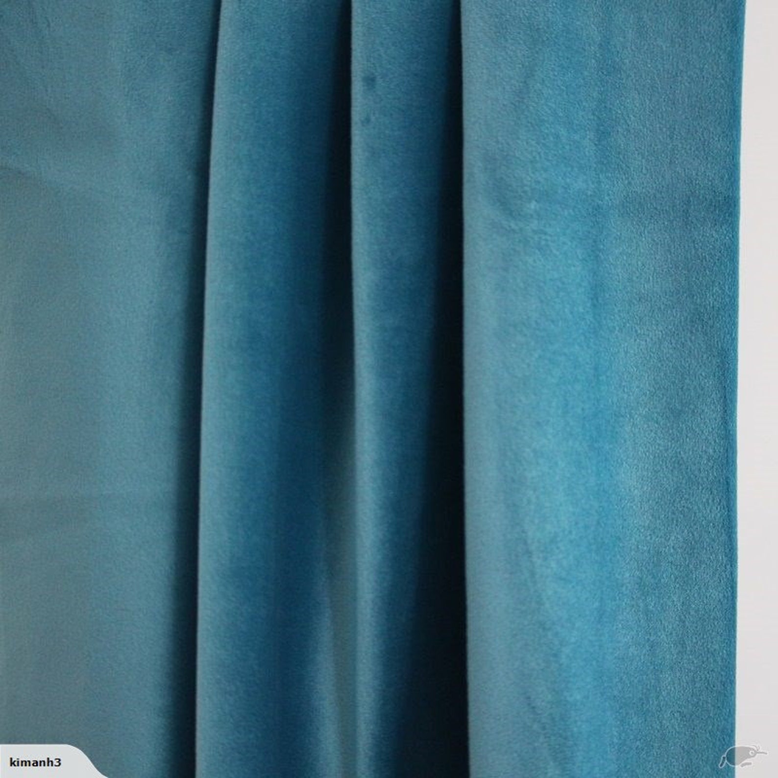 Premium Soft Light Blue Velvet Curtains Drapes Custom Drapes Etsy
