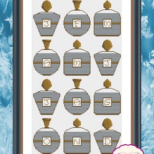 Tabla de temperaturas de frascos de perfume: compatible con Pattern Keeper (tabla en PDF)