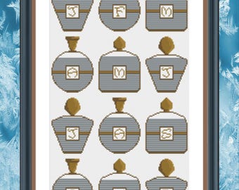 Perfume Bottle Temperature Chart: Pattern Keeper Compatible (PDF Chart)