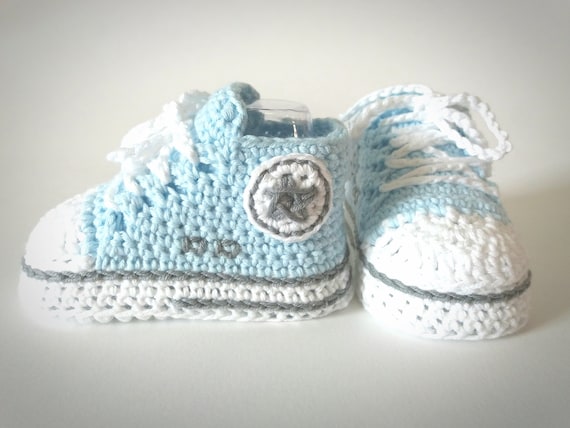 Patucos bebe recien nacido de crochet o ganchillo personalizados