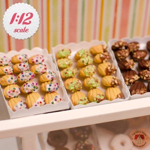 1:12 Miniature Madeleines (8pc), Cookies for One-Inch Scale Dollhouse