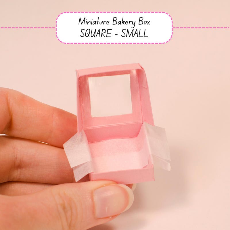 Bakery Box Square - Etsy