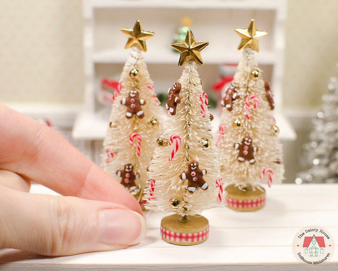 Miniature White Christmas Tree Gingerbread small 112 Etsy