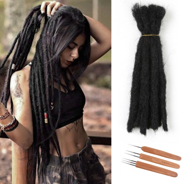 Human Hair Dreadlock Extensions Etsy
