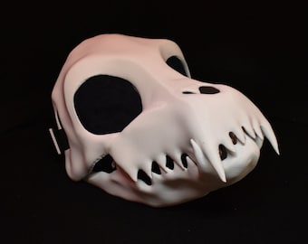 Cosplay Cartoon Schädel Maske Toon Skulldog Maske Fursuit Furry Canine Tier Maske Halloween Cosplay Kostüm Gesicht Beweglich 3D Druck Geschenk DIY
