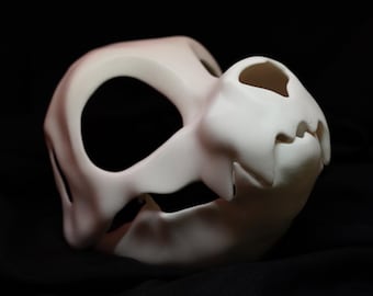 Fursuit Skulldog head base Mask: Moveable Jaw, Cosplay Furry