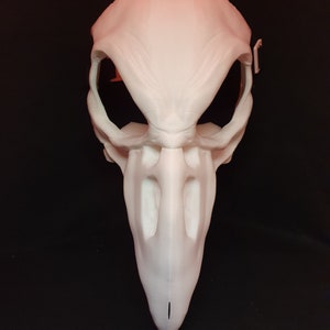 Cosplay Crow Skull Mask Bird Skull Mask Raven Fursuit Animal Mask Halloween Cosplay Eng Kostuum Demon Evil Face 3D print Gift DIY