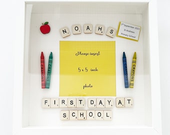 First day at School frame first day at Nusery photo frame personalised frame