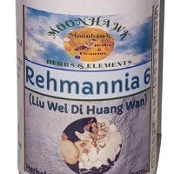 Rehmannia Six * Liu Wei Di Huang Wan * Sans alcool * Formule de soutien du Yin des reins et du foie sans danger pour les chiens et les chats Insuffisance rénale du chien