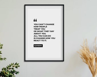 Positive quotes, Scandinavian Print, Self-motivational quote printable wall art poster, quote print, dorm room decor, Office Wall Decor