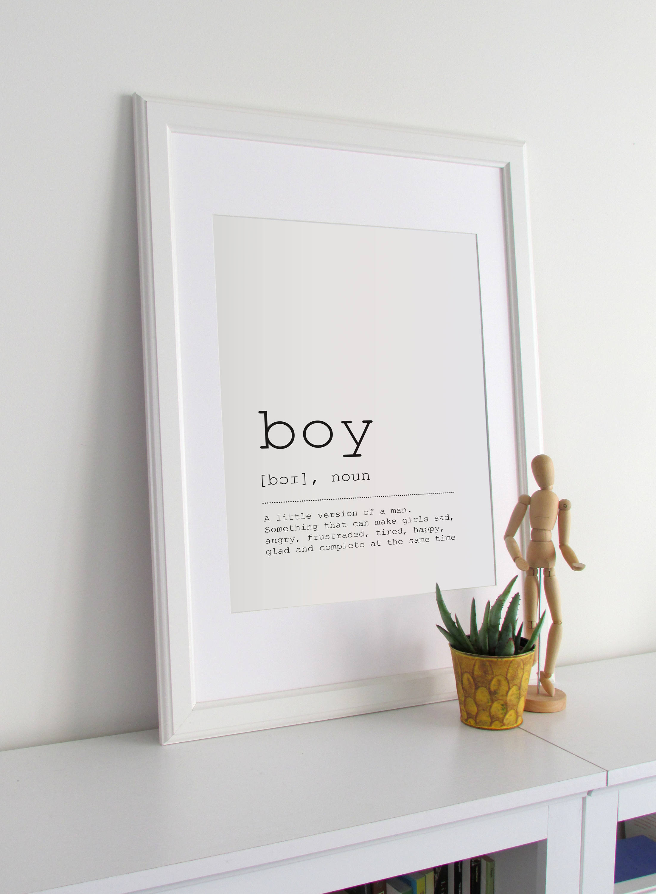 Boy Definition Poster Humor Word Definition Boy Funny Etsy