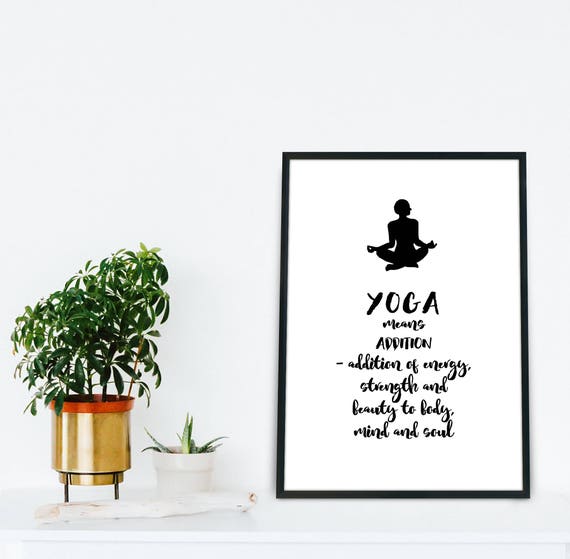 yoga wall art