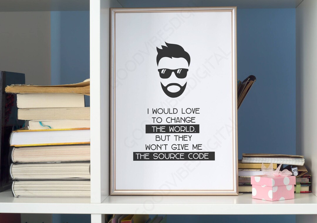 Computer Programmer, Programmer Gift, Funny Quote, Geek Quote ...