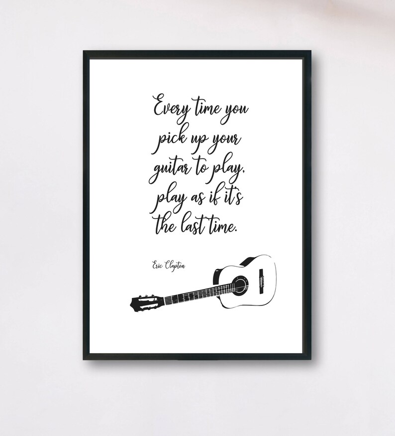Music Wall Art, Guitar Print, Acoustic Guitar, Gifts for Musicians