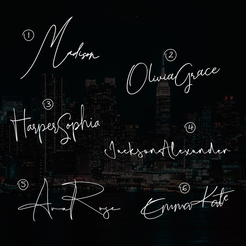 Personalised Handwritten Style Signature, Custom Handwriting Style ...