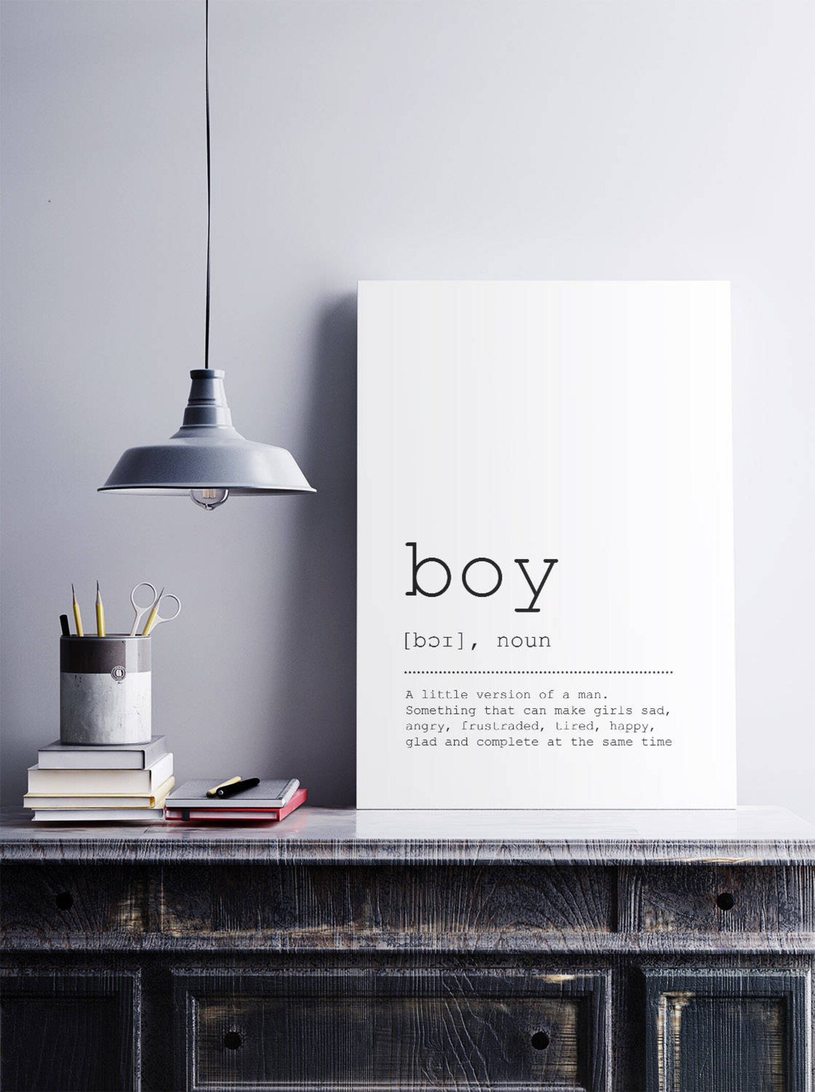Boy Definition Poster Humor Word Definition Boy Funny Etsy