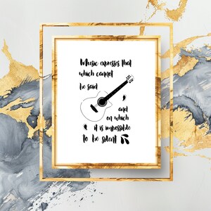 Arte de pared musical, regalos para músicos, regalo para amantes de la música, arte musical, arte de pared imprimible, impresión de arte musical, arte de citas musicales, regalo para él