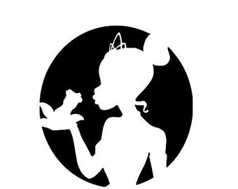 Tiana Silhouette Car Decal - Etsy Canada