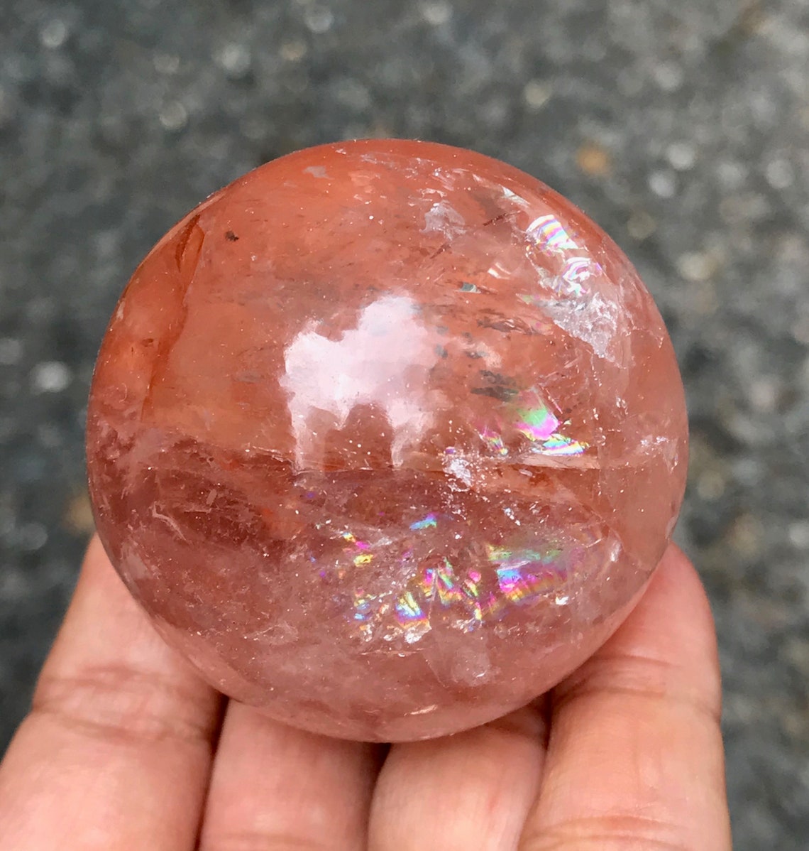 Natural Orange Quartz / Orange Elestial Quartz / Tangerine Etsy