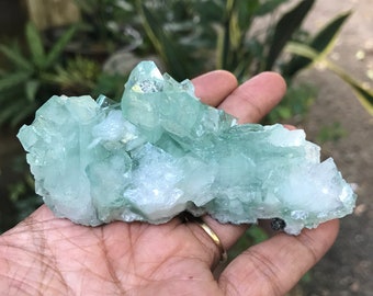 Beautiful Natural Green Apophyllite Crystal.