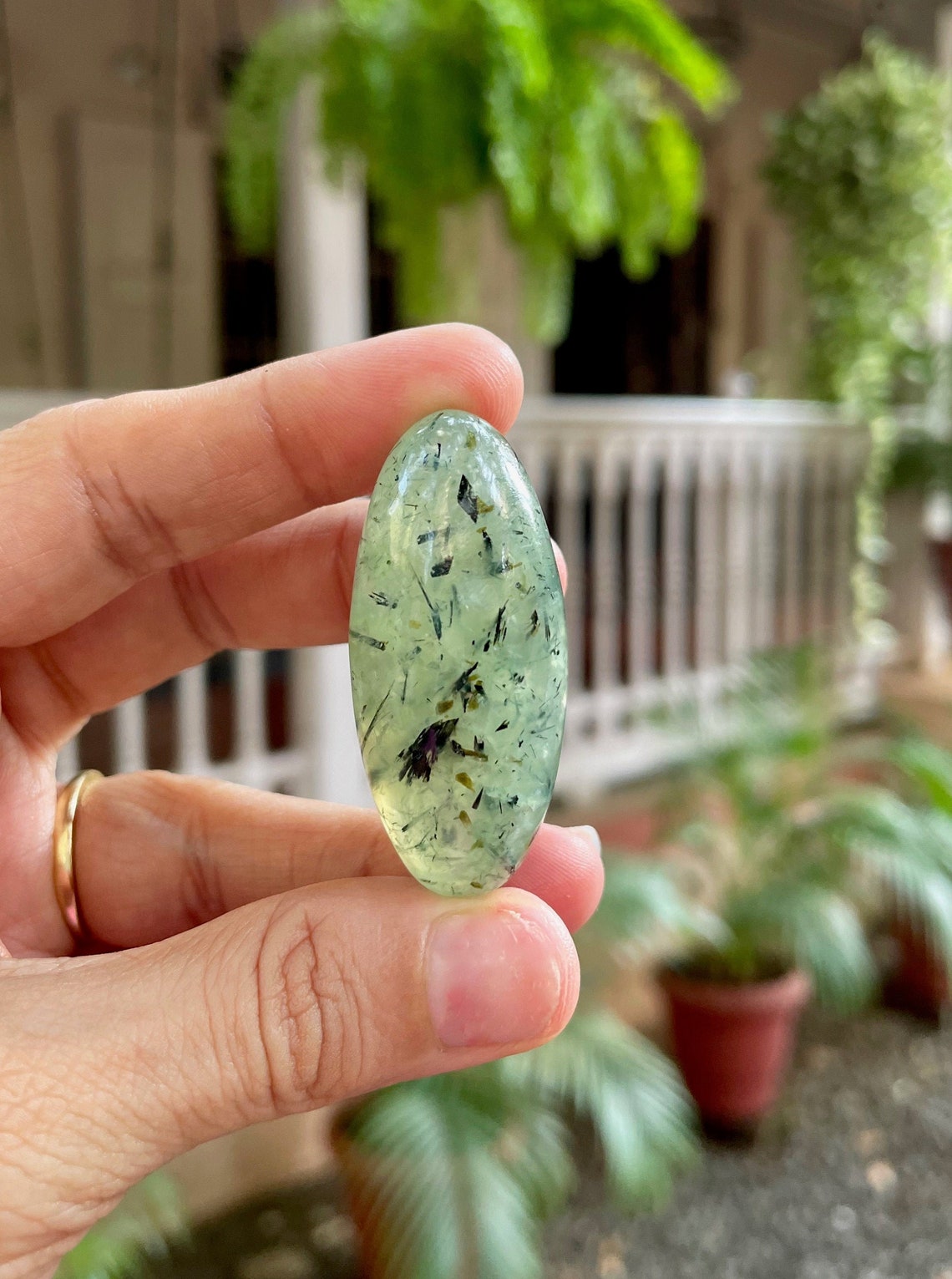 Beautiful Natural Mint Green Gemstone Prehnite Epidote Shiva Etsy
