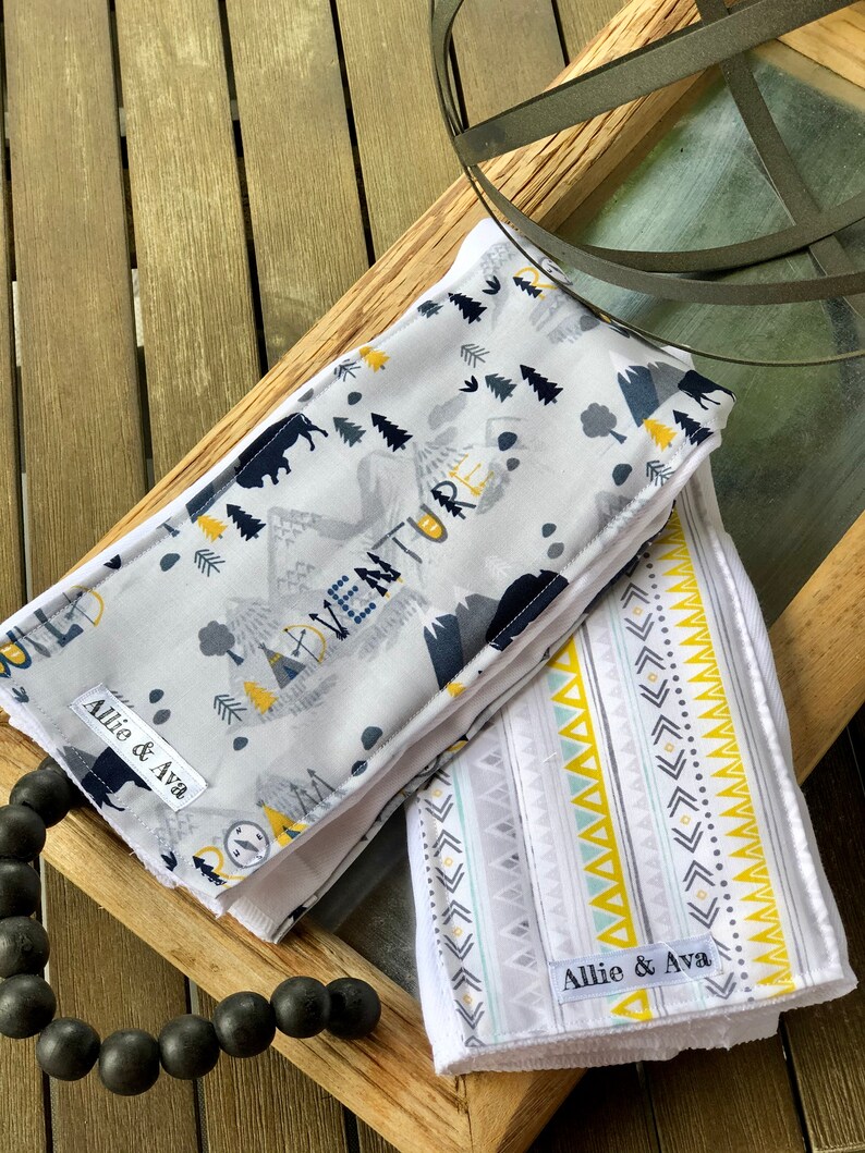 Summer Fabrics Pick 2 Burp Cloth Sets