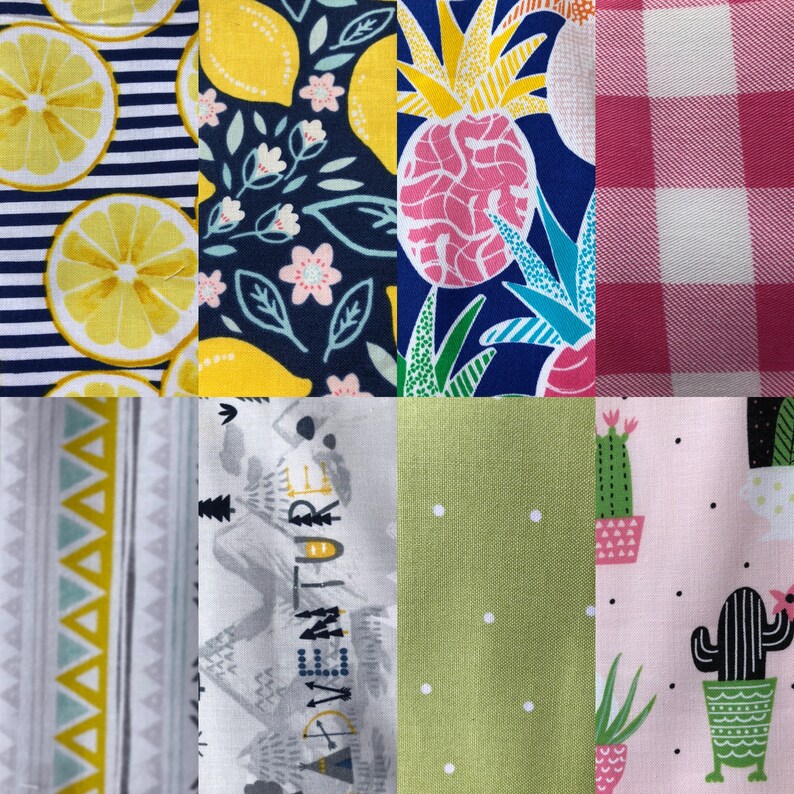 Summer Fabrics Pick 2 Burp Cloth Sets