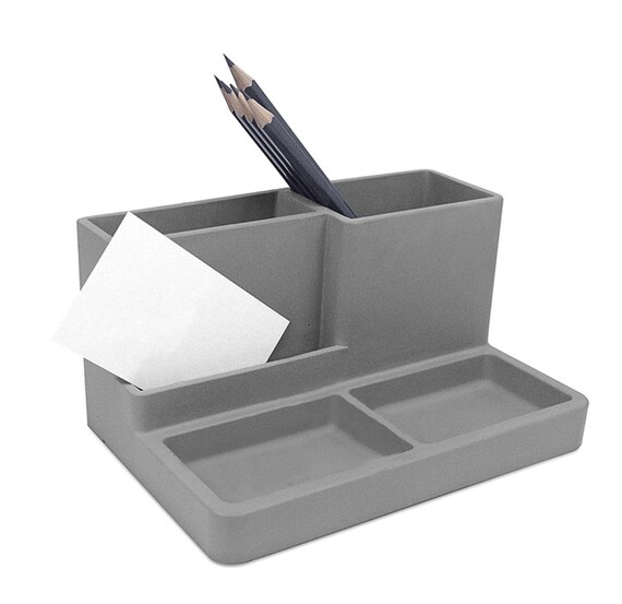 Concrete Stationery Iphone Holder Home Office Bathroom Etsy