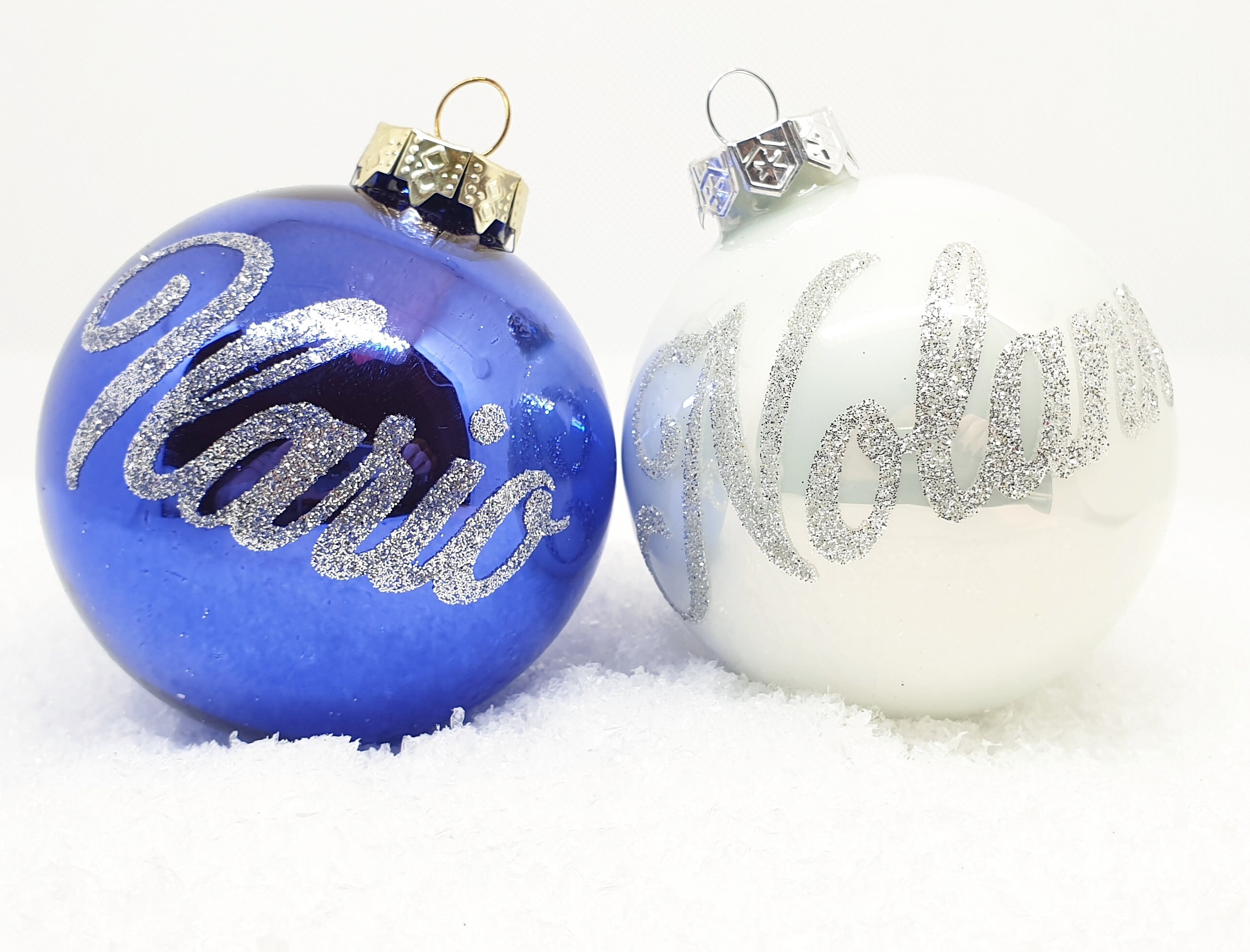 Boules de Noël Personnalisées 8 cm