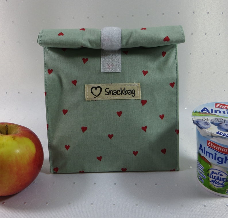 Snack bag, lunch bag, snack bag, lunch bag, zero waste, gift image 2