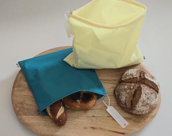 Freezer bag - Set of 2 (small & large) - Washable, reusable, waterproof, sustainable, environmentally friendly, freezer bag